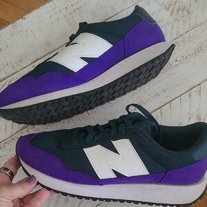 New Balance Sneakers in Purple and Dark Green UNISEX